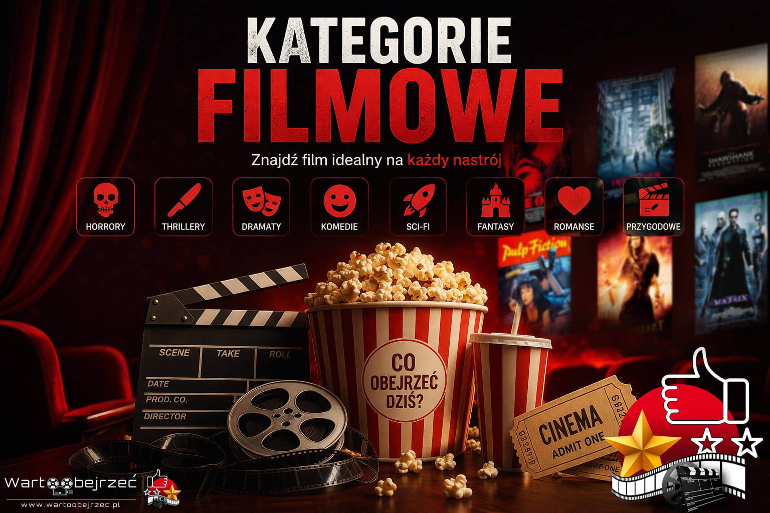 Kategorie Filmowe - co dzisiaj warto obejrzeć