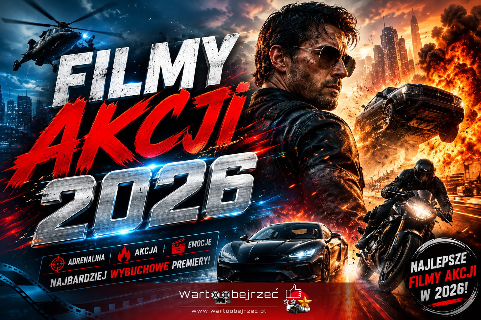 Filmy akcji 2026 - najlepsze premiery filmów akcji w roku 2026