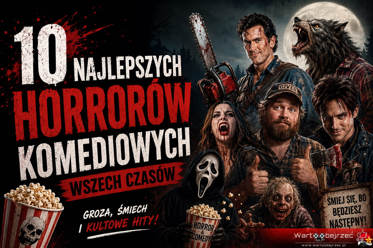 Najlepsze horrory komediowe wszech czasów – ranking 10 filmów łączących grozę i czarny humor