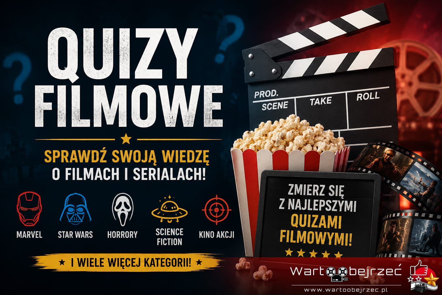 Quizy filmowe – sprawdź swoją wiedzę o filmach i serialach
