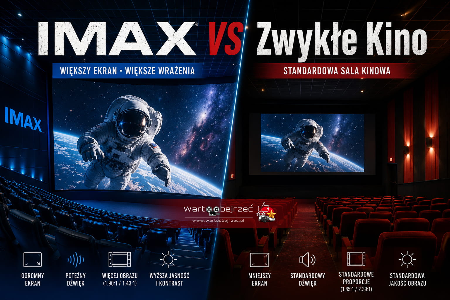 IMAX a zwykłe kino – porównanie ekranu, obrazu i dźwięku