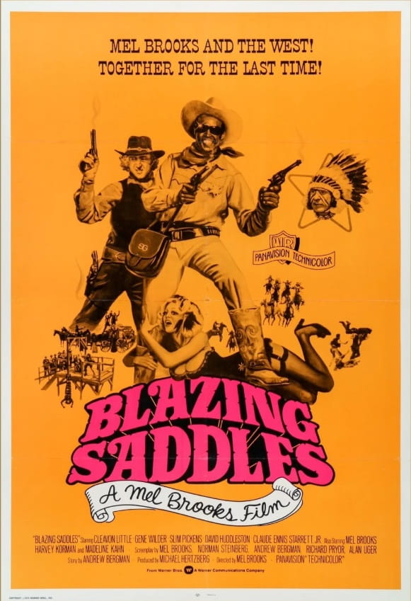 Płonące siodła (1974) – plakat filmu